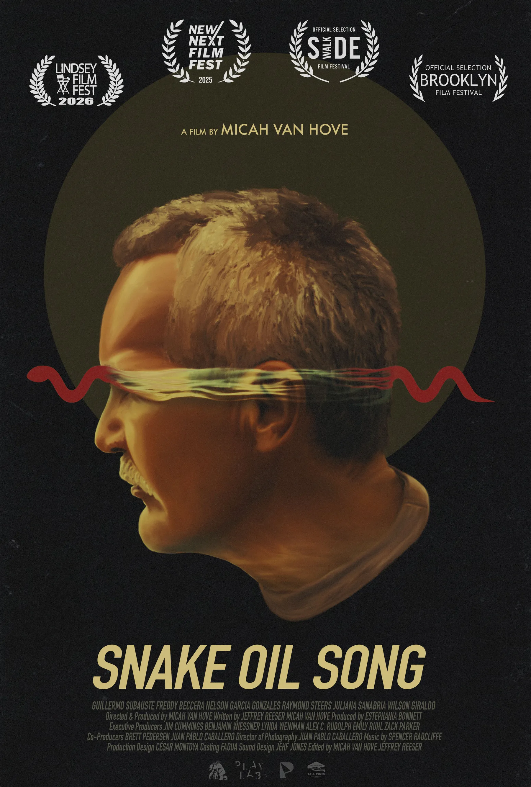The poster for Snake Oil Song, a film by Micah Van Hove
